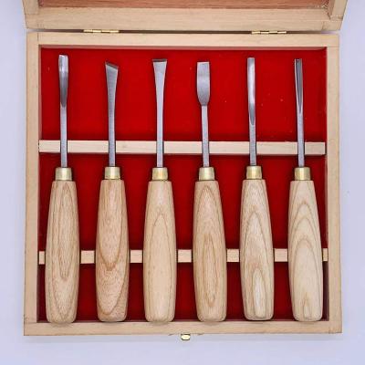 China Customized LOGO Good Quality Wood Chisel Wood Carving Carving Chisel Set for sale