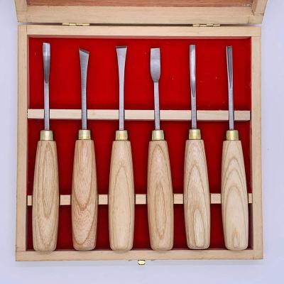 China Wholesale Good Quality Wood Carving Woodworking Engraved 6 Pcs Wood Carving Chisel for sale