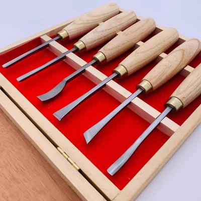 China Wholesale Good Quality 6 Pcs Art Work Wood Carving Chisel Wood Carving Set for sale