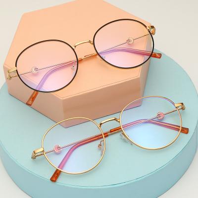 China Trendy Design Round Frame Anti Glass Women Blue Light Eyewear for sale