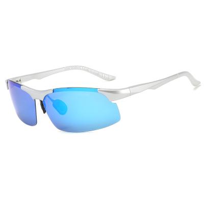 China Trendy fashion unisex AL MG frame day and night uv400 polarized sunglasses for training for sale