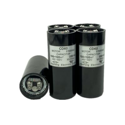 China AC Motor CD60 Capacitor 220-330vac 50/60hz CIRCULATE STARTING CAPACITOR for sale