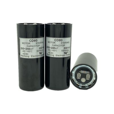 China AC Motor CD60 STARTING MOTOR CAPACITOR USED FOR MOTOR 30UF 250V for sale