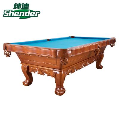 China Leather Pocket Shender Billiard Tables 7ft 8ft Tasteful Dining 9ft Billiard Table for sale