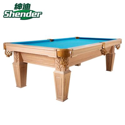 China Leather Pocket Shender Billiard Tables A09 7ft 8ft Tasteful Dining 9ft Billiard Table for sale