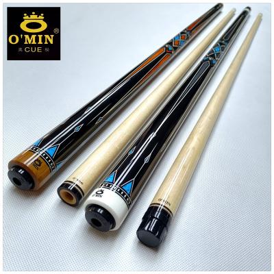 China 2021 New Custom OMIN Series Cue Top Quality Handle Maple Wood Snooker XF-D02/D03 Billiard Cue for sale