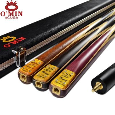 China O'MIN Victory Aged Ebony Wood 3/4 Jointed Pool Cue Handmade Billiards Sticks Billiard Ball Victory for sale