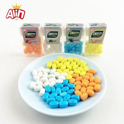 China Natural Banana Orange Blueberry and Mint Flavors Tablet Hard Candy for sale