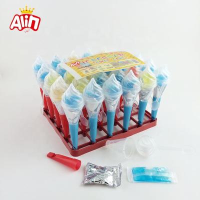 China Intellectual DIY whistle four-color ice cream interesting power candy HS8C250 for sale