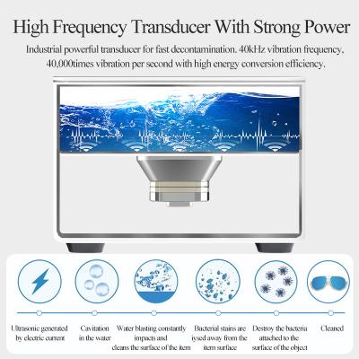 China 15L Industrial Ultrasonic Cleaner Rust Carbon Wash Circuit Glassware Parts 240V 60Hz Ultrasound Bath Stainless Steel Tan for sale