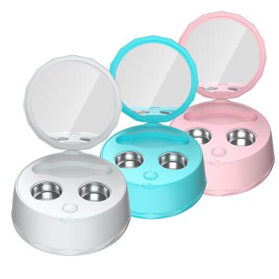 China Portable Rechargeable Cosmetic Contact Lens Auto Eye Protein USB Household Mini SUS316 Ultrasonic Cleaner for sale