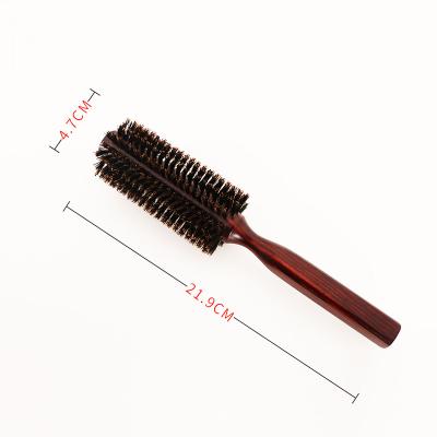 China HK-16Hair Salon Professional Bristle Comb Curly Wooden Hair Blowing Hair Brush Treatment for sale