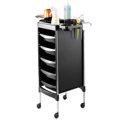 China Modern X11-6 the other metal furniture drawer barber spa beauty salon hairdresser trolley facial cart for barber shop for sale