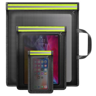 China emf/rfid shielding fireproof large luminous faraday bag sets for sale