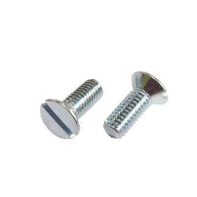 China food & M1.6 M2 M2.5 M3 M3.5 M4 M5 M6 M8 M10 Flat Countersunk Beverage Slot Driver Machine Screw Carbon Steel Bolt Galvanized Fasteners for sale