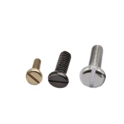 China food & Custom Beverage DIN ISO M1.6 to M10 UNC UNF 2# to 3/8 Inch Thread Slotted Pan Knob Head Screw Carbon Steel Nickel Zinc Stainless Black for sale