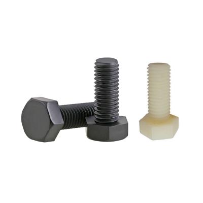 China food & Beverage White Hexagon Bolt M3 M4 M5 M6 M8 M10 M12 M14 M16 M18 M20 Insulation Screw Plastic Nylon Head Fasteners And Black for sale