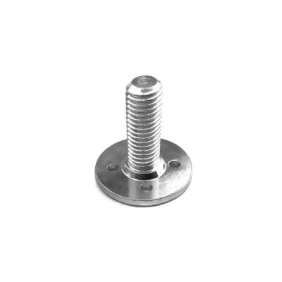 China Stainless Steel Non-Standard Flat Round T Head Bolt With Custom Hole By Laser Cutting CNC Machining Steel Fasteners Supplier for sale