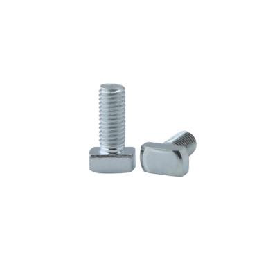 China Steel Aluminum Extruded Sections M5 M6 M8 T 6.8 8.8 Head Screw Bolt Grade 4.8 Galvanized To Nickel Galvanized Carbon Steel for sale