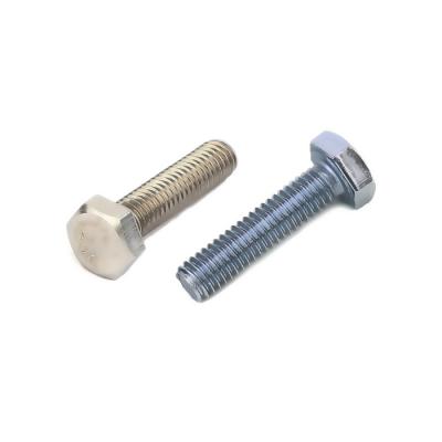 China UNC UNF BSW BSF Customs Service Thread Coarse Fine Pitch 1/4 Stainless Steel Hex Head Bolt Screw 5/16 3/8 1/2 5/8 1 to 2 Inch for sale