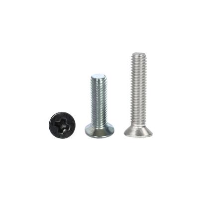 China food & Custom Beverage DIN ISO M1 To M10 UNC UNF 2# To 3/8 Inch Flat Phillips Countersink Head Machine Screw Bolt Pitch Coarse Fine Thread for sale