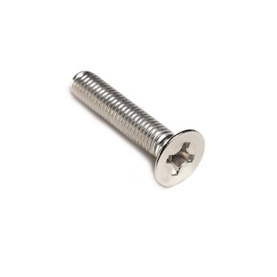 China food & Cross Nickel Plated Steel Flat Countersink Beverage Phillips Head Machine Screw M1 M1.2 M1.4 M1.6 M1.7 M2 M2.5 M3 M3.5 M4 M5 M6 M8 M10 for sale