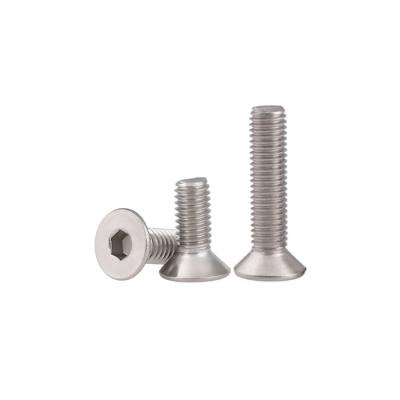 China m2 M2.5 M3 M3.5 M4 M5 M6 M8 M10 M12 M16 M20 M2 M2.5 M3 M3.5 M4 M5 M6 M8 M10 M12 M16 M20 Flat Countersink Screw Machine Socket Allen Hex Stainless Steel Head Bolt for sale