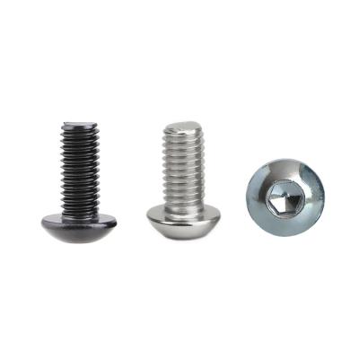 China Pan Custom M2 to M20 2# to 3/4 Inch Size Allen Socket Hex Pan Head Button Machine Screw Carbon Steel Zinc Nickel Stainless Black for sale