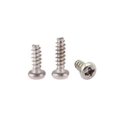 China Pan Nickel Plated Phillips Round Pan Head End Flat Wire Forming Screw M1 M1.2 M1.4 M1.7 M2 M2.2 M2.6 M3 M3.5 M4.2 M4.8 M5.5 M6.3 for sale