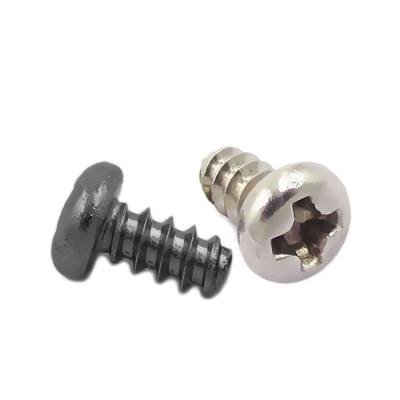 China Pan Flat Tip Thread Forming Head 0# 1# 2# 3# 4# 6# 7# 8# 10# 12# Self-tapping Screw Phillips Cross Pan Knob Zinc Nickel Stainless for sale