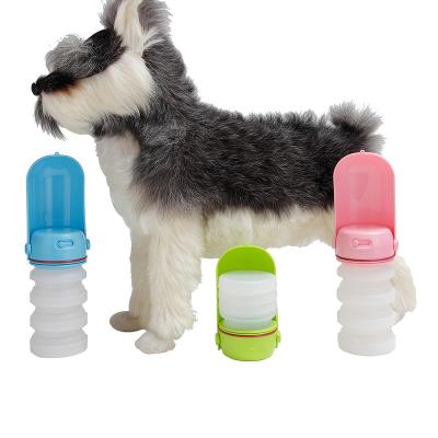 China Viable Portable Dog Water Bottle Convenient Collapsible Water Bottle For Outdoor Dog Play for sale