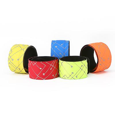 China Universal Reflective Led Running Light Ruler Band Festival Decoration Outdoor Sport Slap Wristband Armband Wristband Slap Band for sale