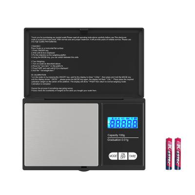 China High Quality 100g Digital Weighing Mini Jewelry Pocket Gram Scales Voltage Balance Weighing Scales With 0.001g Diamond Balance for sale