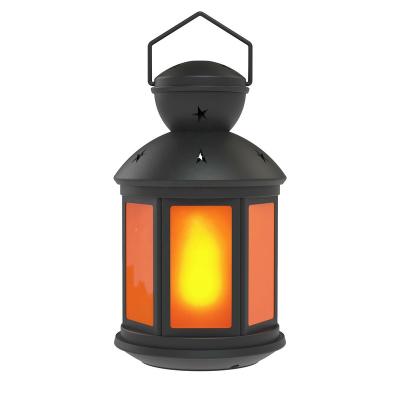 China Black 32LED Simulation Flame Lantern Smart Christmas Lantern Home Decorative Smart Lantern Christmas Indoor Outdoor Wedding Camping Garden Camping Decoration Flame Lantern for sale