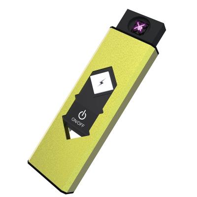 China Minimalist New Product Electronic Case With Logo Dual Arc Rechargeable Usb Mini Lighter for sale