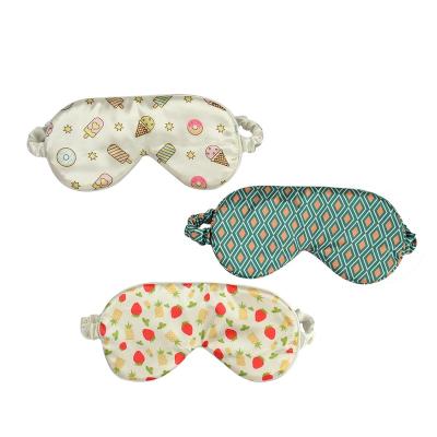 China Shading Light Newly Custom Printed Logo Fashion Sleep Eye Mask For Lady for sale