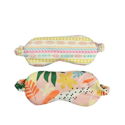 China Polyester 2021 new arrivals soft spring elastic custom pattern daily sleep eye mask sleep gift beauty accessories for sale