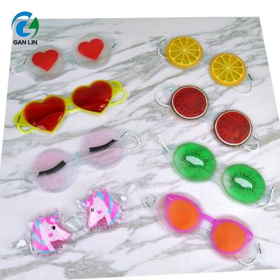 China Cute EYE Pattern Comfortable PVC Gel Sleeping Eye Mask for sale