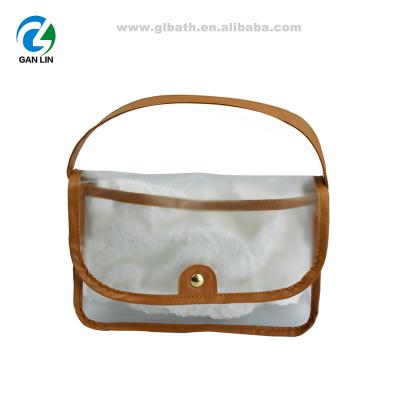 China 2021 fashion special portable waterproof PVC transparent cosmetic bag custom travel makeup handbag for sale