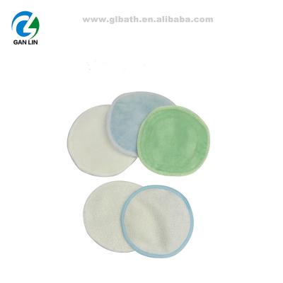 China New Arrival Face Bamboo Fiber Microfiber Double Layer Makeup Remover Cleaning Pad for sale