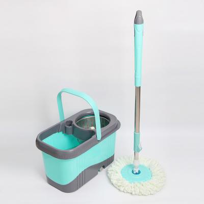 China 8 Head 360 Rotary Magic Broom Rotary Fiber Bucket Mop Durable Shaped Superfine Household Cleaning Mop for sale