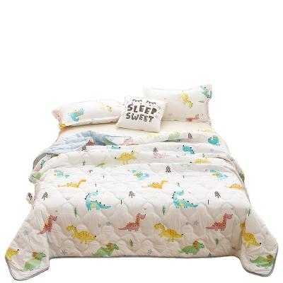 China Cartoon Lovely Viable Summer Fresh Quilts Washed Cotton Single Comforters Comfortable Air Conditioned Thin Cover Comforters For Kids And A for sale