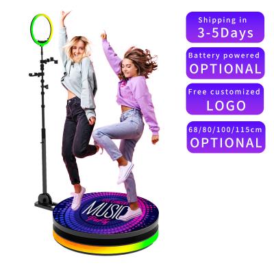 China Slow Motion Portable 360 photo booth with ring light for sale