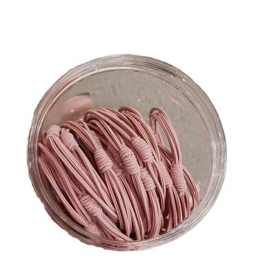 China 20 Girls' Hair Circles Fashion Pink High Elastic Hair Ropes Wholesale 2021 Candy Color Korean Women's Hair Bands for sale