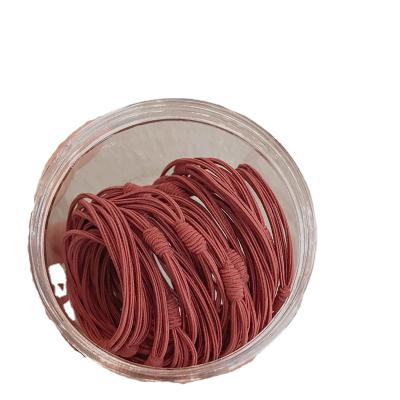 China 20 Fashion Orange High Elastic Hair Ropes Girls Hair Circles Wholesale 2021 Candy Korean Women's Hair Bands for sale