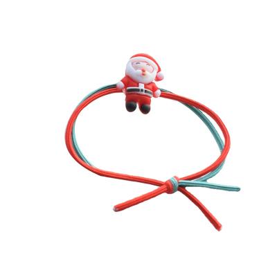 China Wholesale 2021 Manufacturer Fashion Lovely Christmas Girl Rope Simple New Fashion Cartoon Christmas Tree Hair Circle for sale