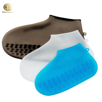 China Silicone Rubber Overshoe Waterproof Transparent Shoe Cover for sale