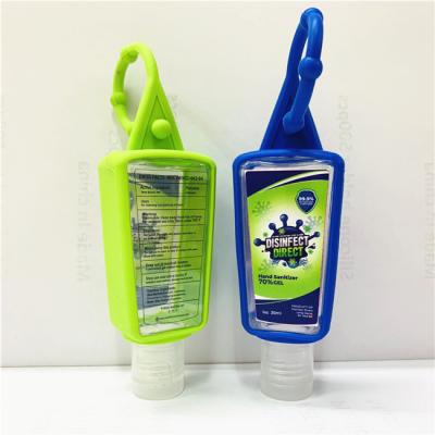 China Europe Silicone Hand Sanitizer Pocket Bottle Holders With Label Sticker for sale