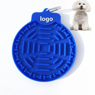 China Durable Portable Dog Driver Anti Slip Mat Dog Licking Pad For Slow Worry for sale