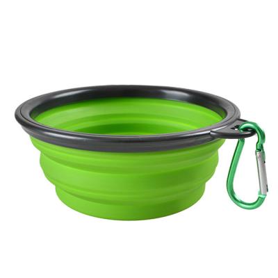 China 2021 Travel Sustainable Collapsible Silicon Pet Bowl With Brand Logo for sale